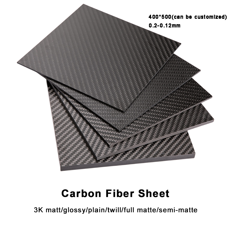 Hoja de fibra de carbono de alta resistencia de 3k en venta